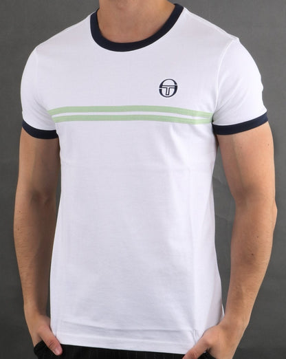 Sergio Tacchini Supermac T-shirt White/quiet Green