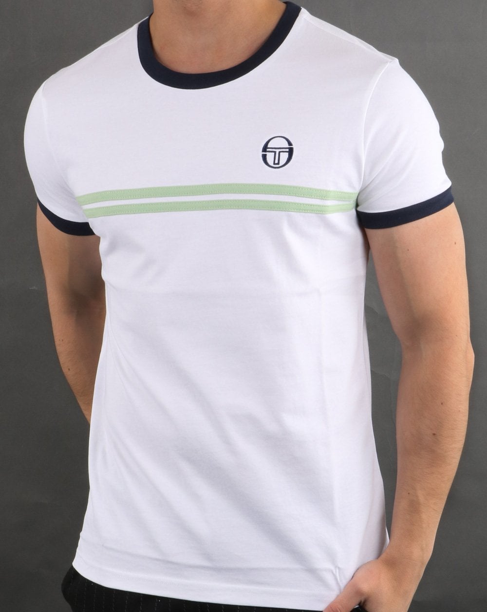 Sergio Tacchini Supermac T-shirt White/quiet Green