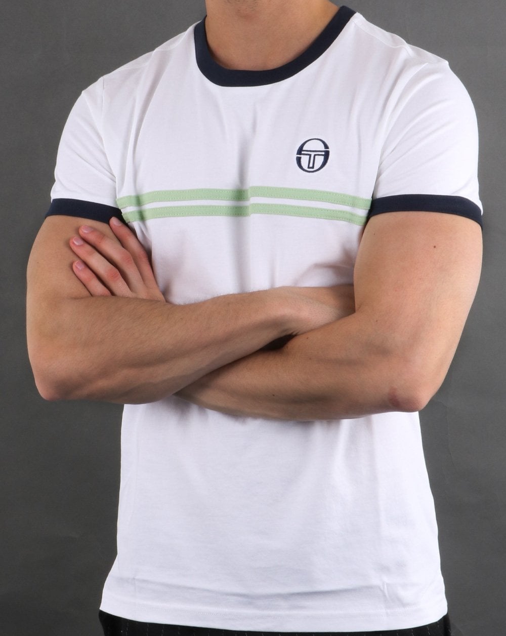 Sergio Tacchini Supermac T-shirt White/quiet Green