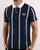 Sergio Tacchini Vertical Stripe Polo Shirt Navy/white