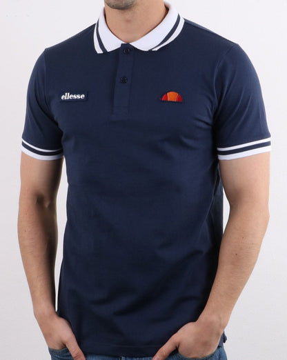 Ellesse Tipped Polo Shirt Navy
