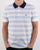 Lacoste Stripe Polo Shirt White/Blue