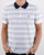 Lacoste Stripe Polo Shirt White/Blue
