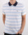 Lacoste Stripe Polo Shirt White/Blue
