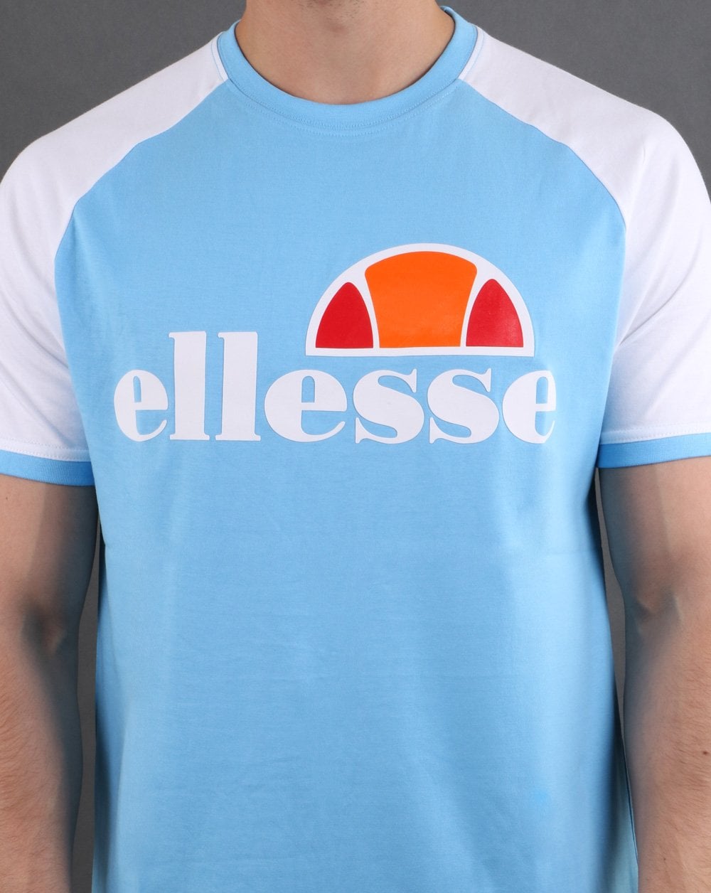 Ellesse Cassina T Shirt Sky Blue/White