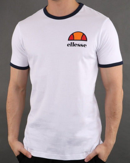Ellesse Venice Back Print T Shirt White/Blue
