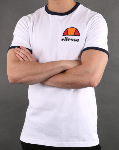 Ellesse Venice Back Print T Shirt White/Blue