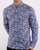 Pretty Green Slim Fit Paisley Print Shirt Blue