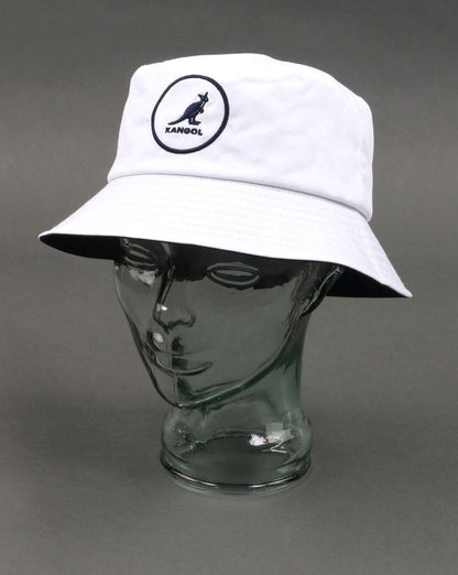 Kangol Cotton Bucket Hat White