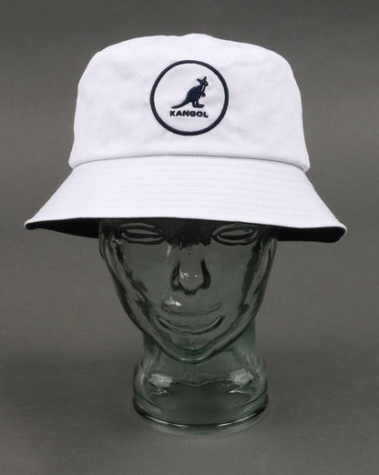 Kangol Cotton Bucket Hat White