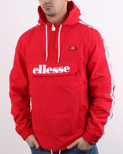 Ellesse Fighter Quarter Zip Jacket Red