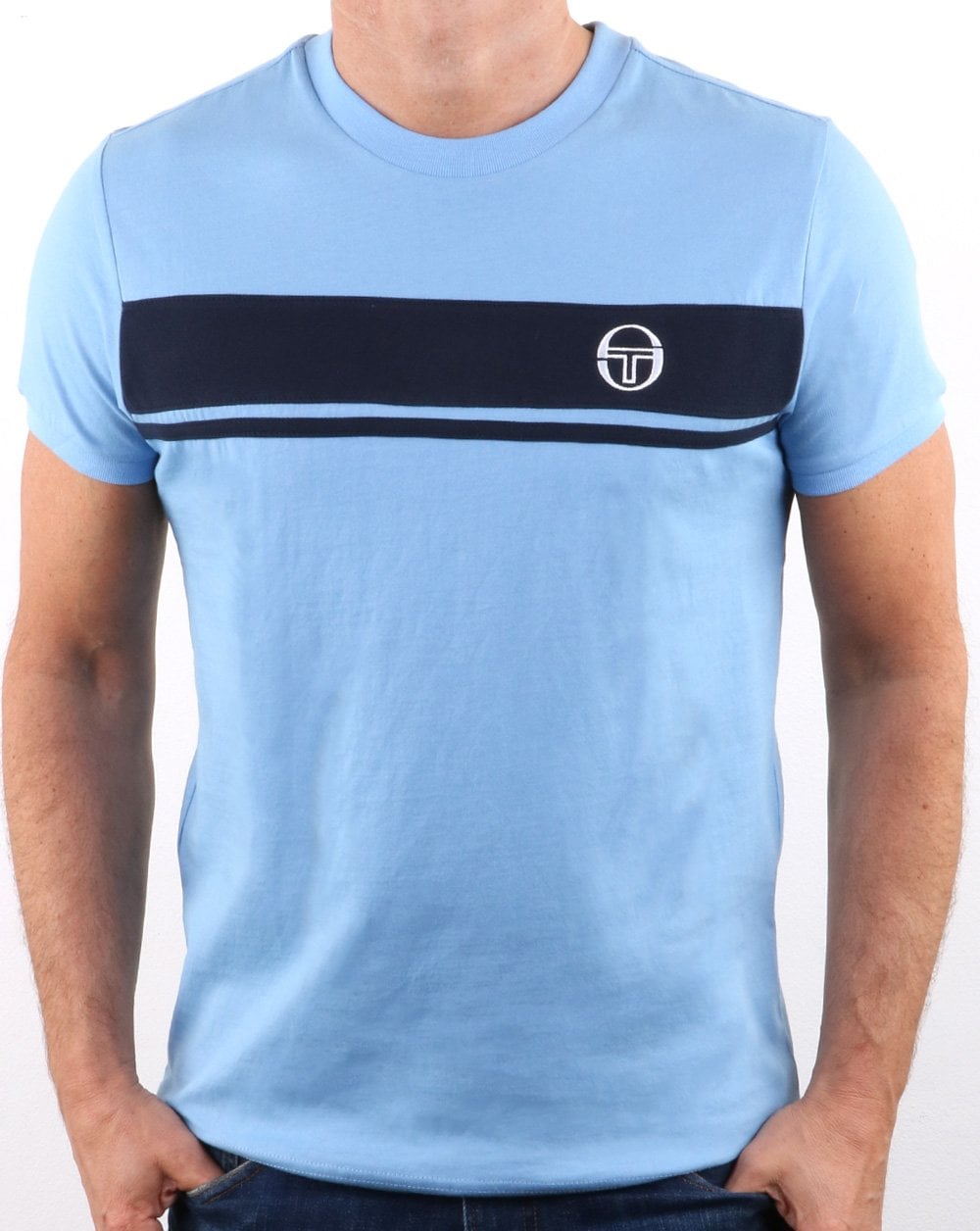 Sergio Tacchini Masters T Shirt Sky/navy