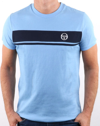 Sergio Tacchini Masters T Shirt Sky/navy