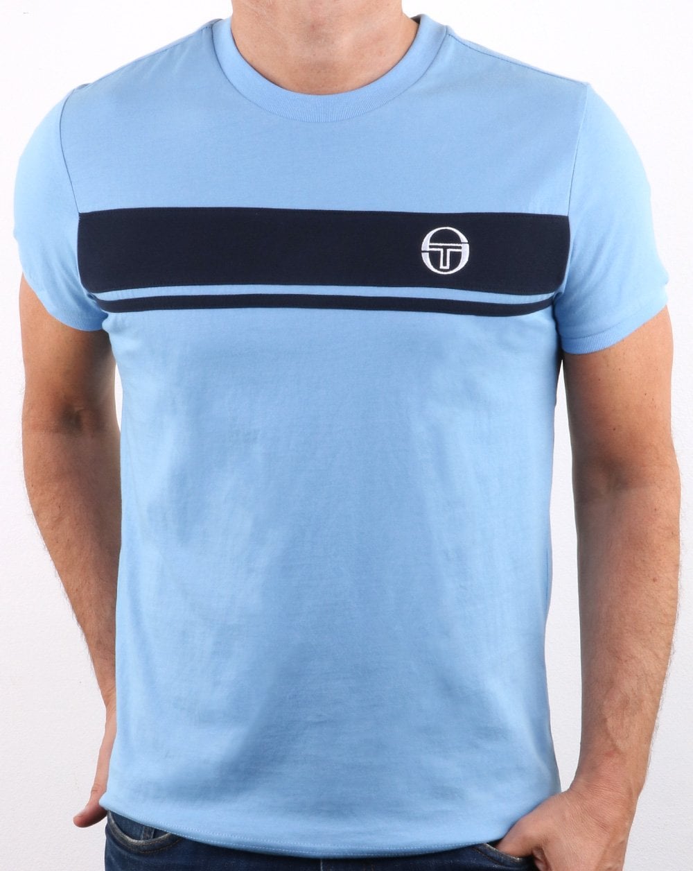 Sergio Tacchini Masters T Shirt Sky/navy