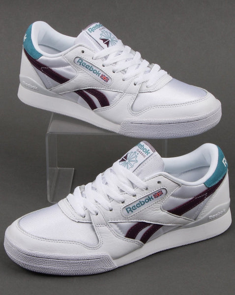 Reebok Phase 1 Pro Trainers White/Mint/Violet
