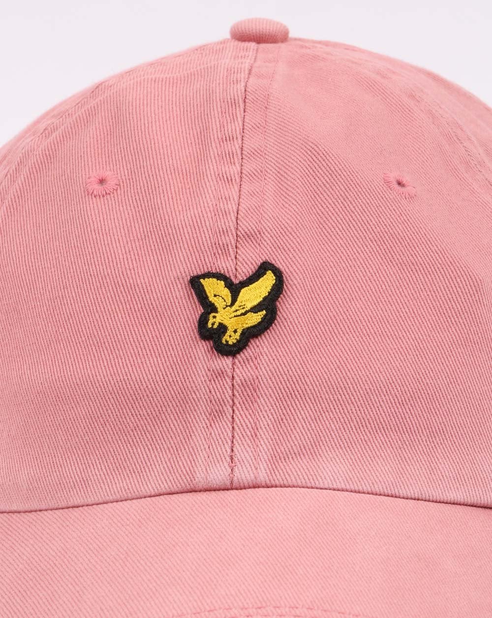 Lyle And Scott Washed Twill Baseball Cap Pink Shadow