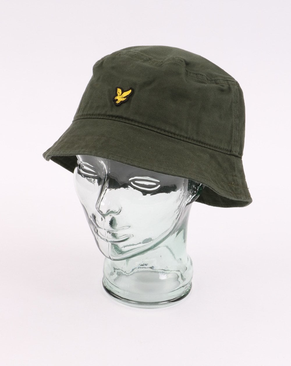 Lyle And Scott Cotton Twill Bucket Hat Leaf Green