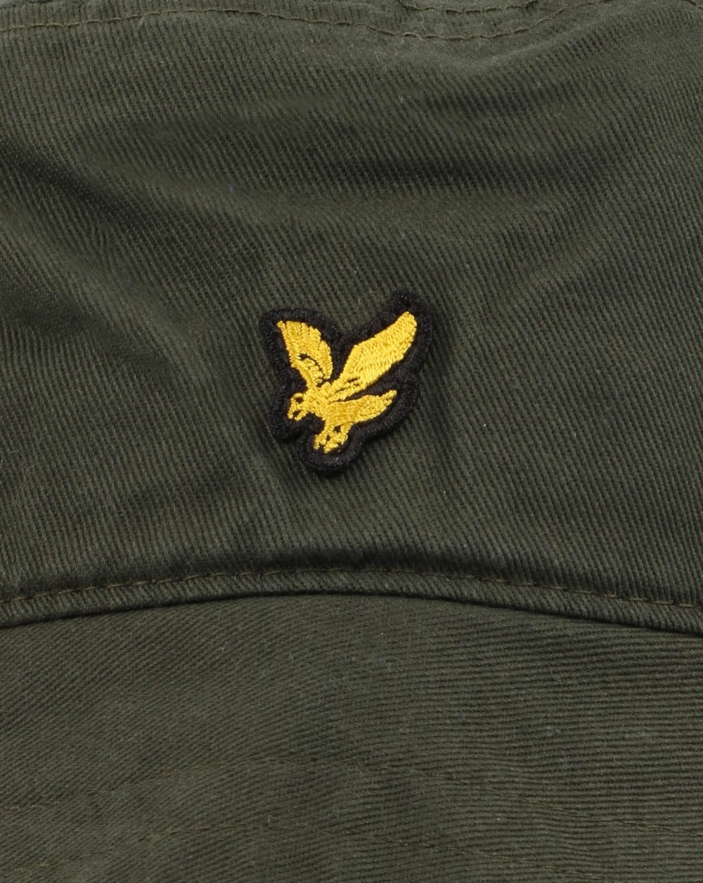 Lyle And Scott Cotton Twill Bucket Hat Leaf Green