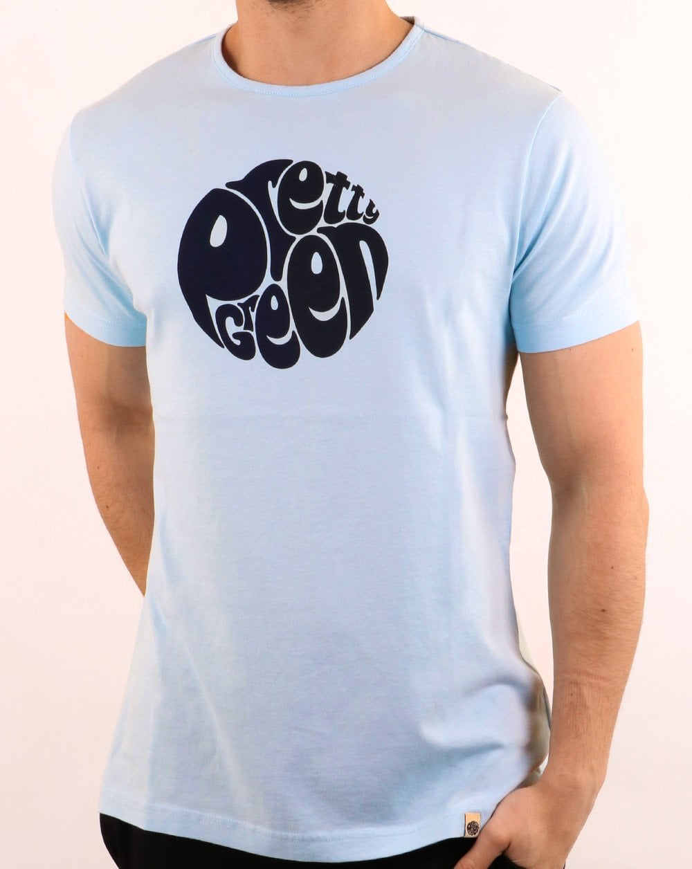 Pretty Green 80s Casuals Tee Sky Blue