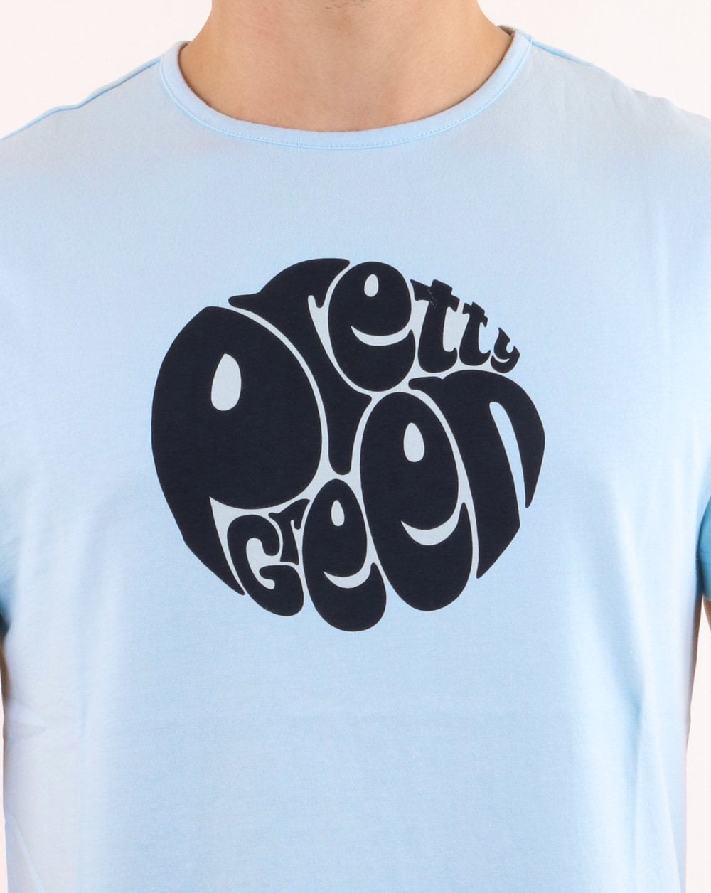 Pretty Green 80s Casuals Tee Sky Blue