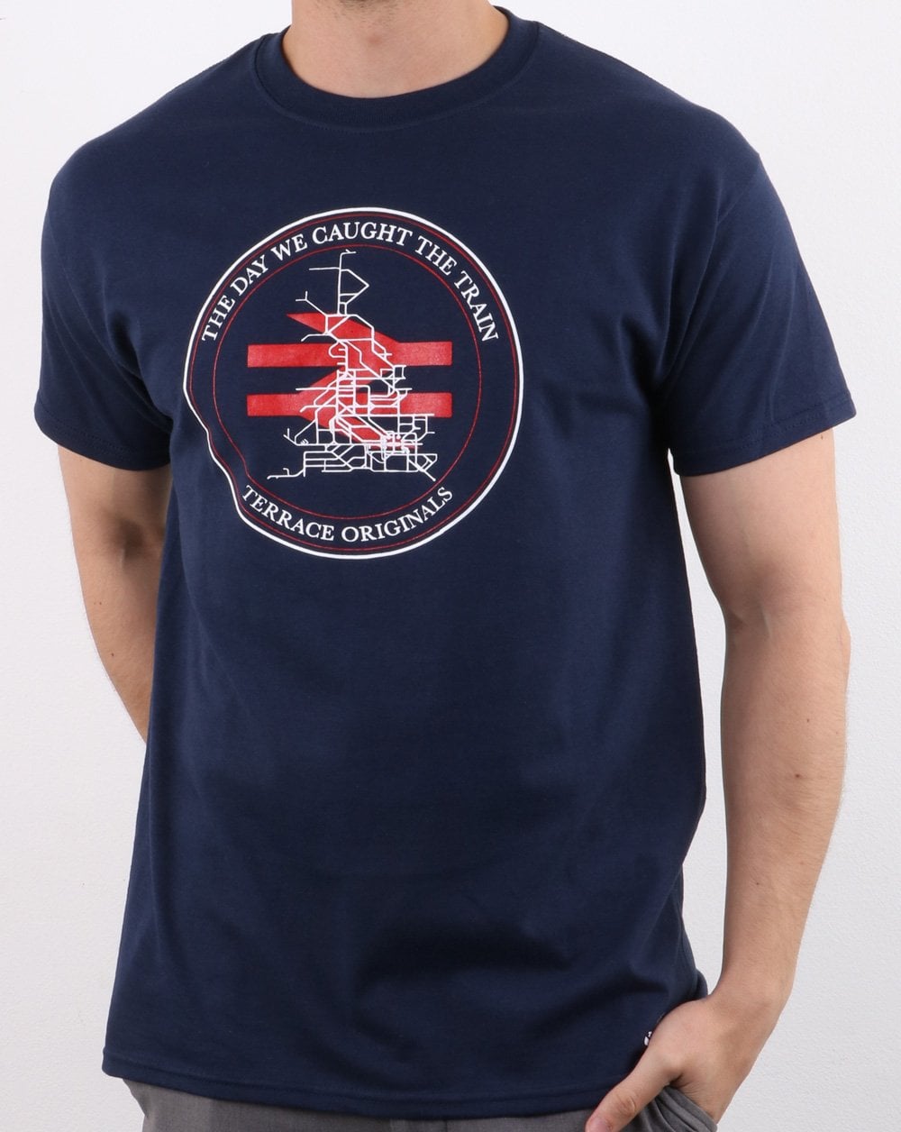 Casuals Awaydays Rail Map T-shirt Navy