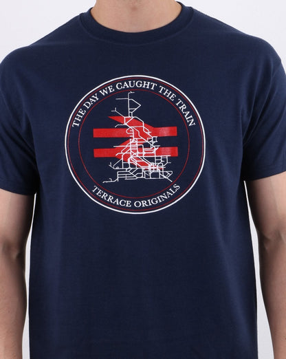 Casuals Awaydays Rail Map T-shirt Navy