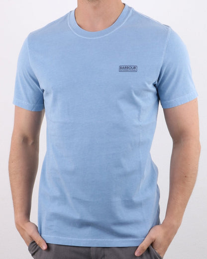 Barbour International Small Logo T-Shirt Cloud Blue