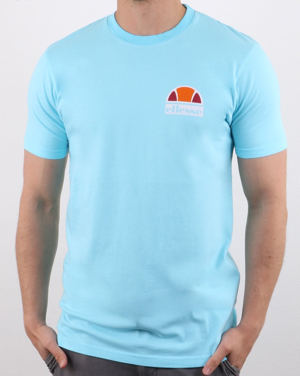 Ellesse Cuba Overdyed T Shirt Neon Blue