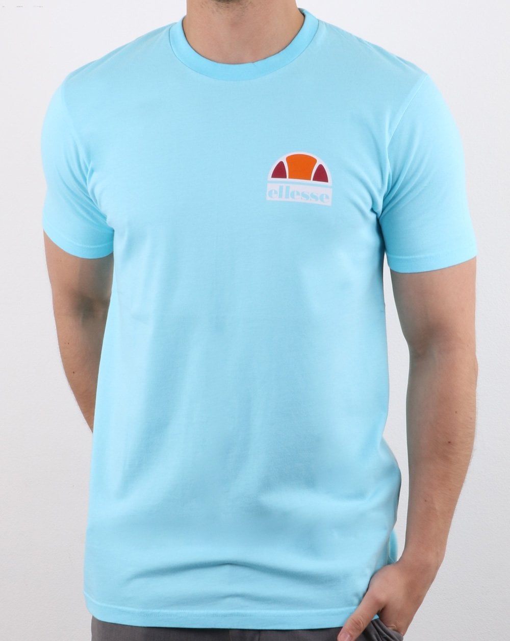 Ellesse Cuba Overdyed T Shirt Neon Blue
