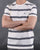 Gant Heavy Jersey Striped T-shirt Grey Melange