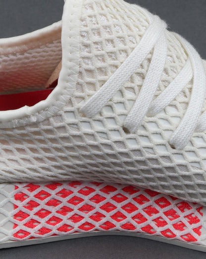 Adidas Deerupt Comfort Trainers White/Shock Red