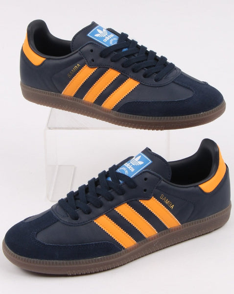 Adidas Samba Og Trainers Navy/Orange
