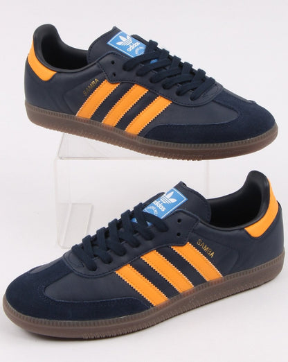 Adidas Samba Og Trainers Navy/Orange