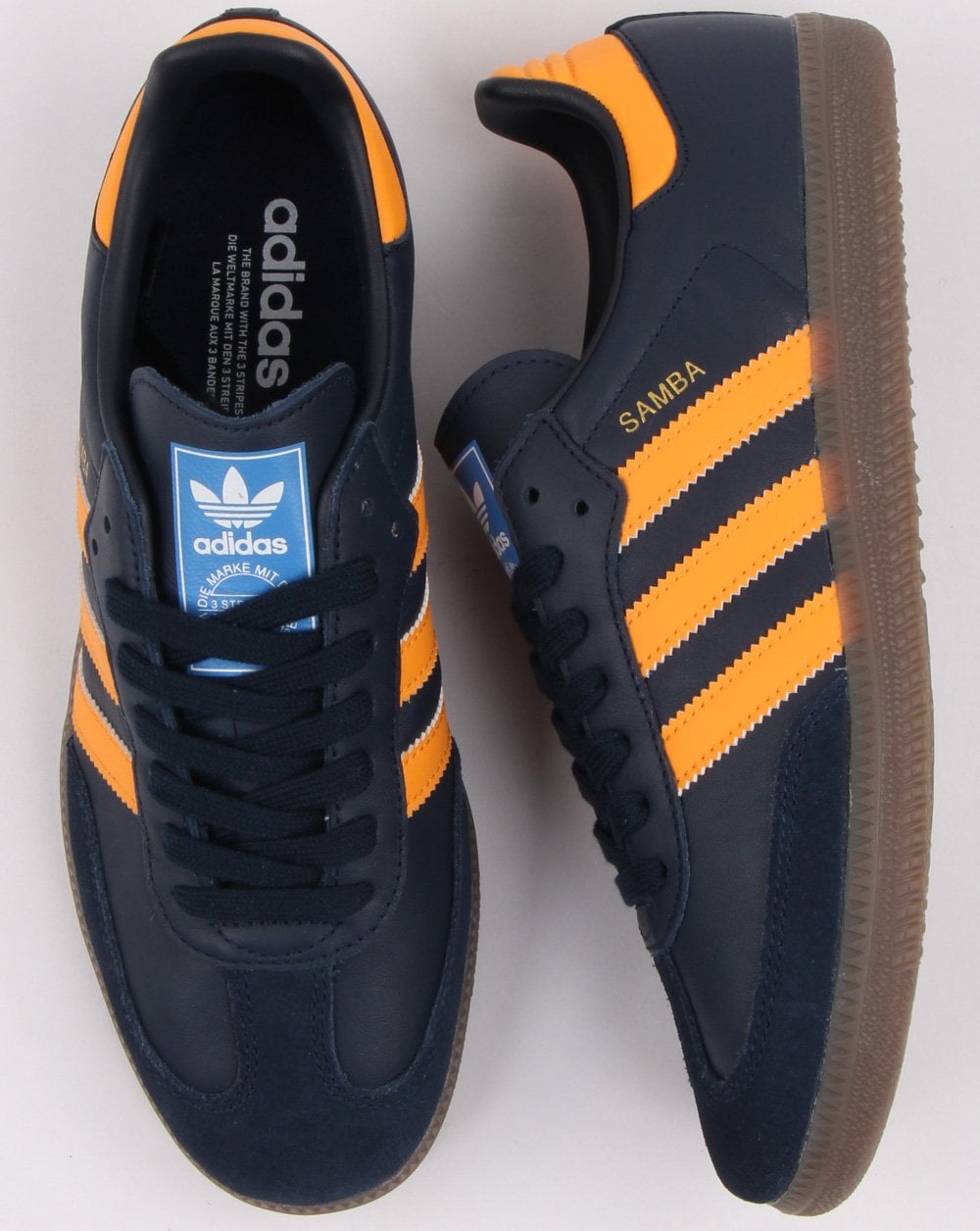 Adidas Samba Og Trainers Navy/Orange