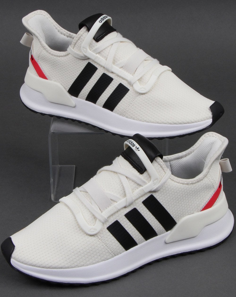 Adidas U_path Run Trainers Off White/black/shock Red