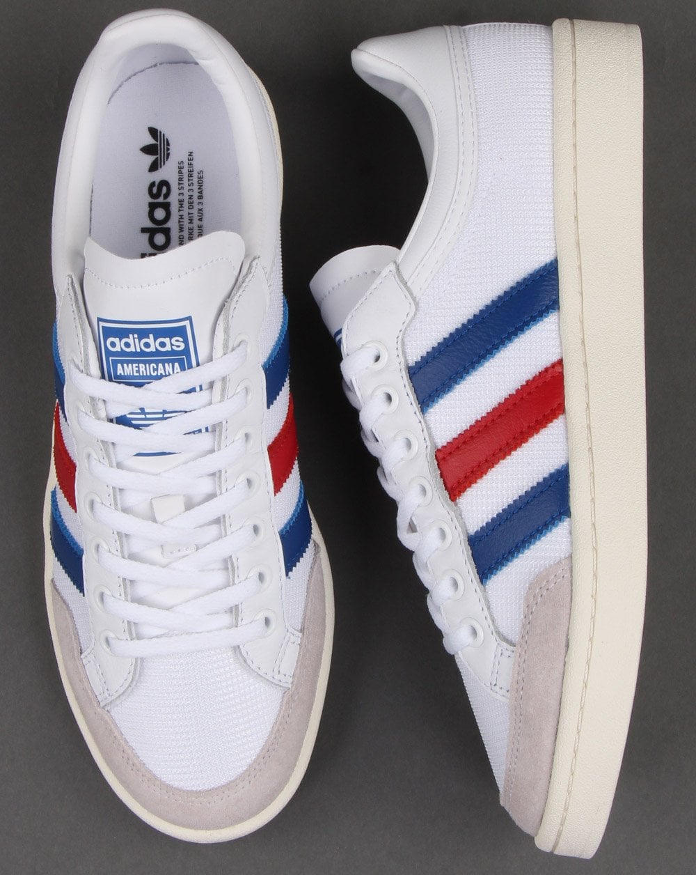 Adidas Americana Low Trainers White/Royal/Red