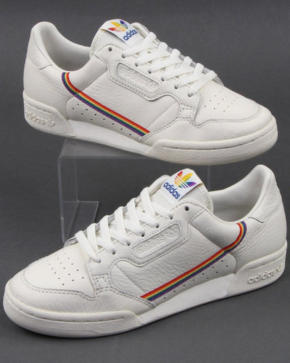 Adidas Continental 80s Pride Trainers White- Multi
