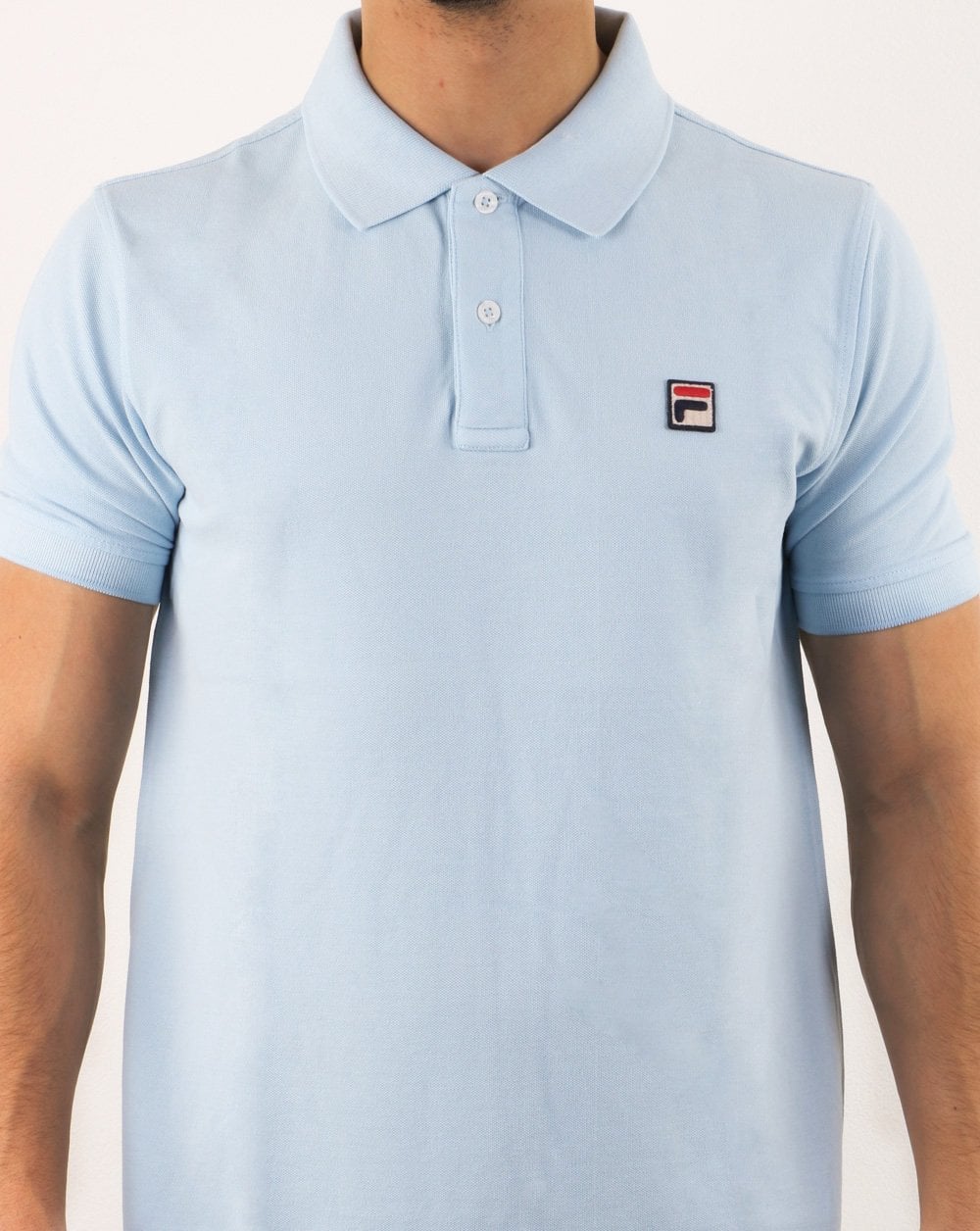 Fila Vintage Dante Polo Shirt Soft Sky