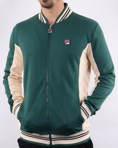 Fila Vintage Mk1 Settanta Track Top Green/Gardenia/Black