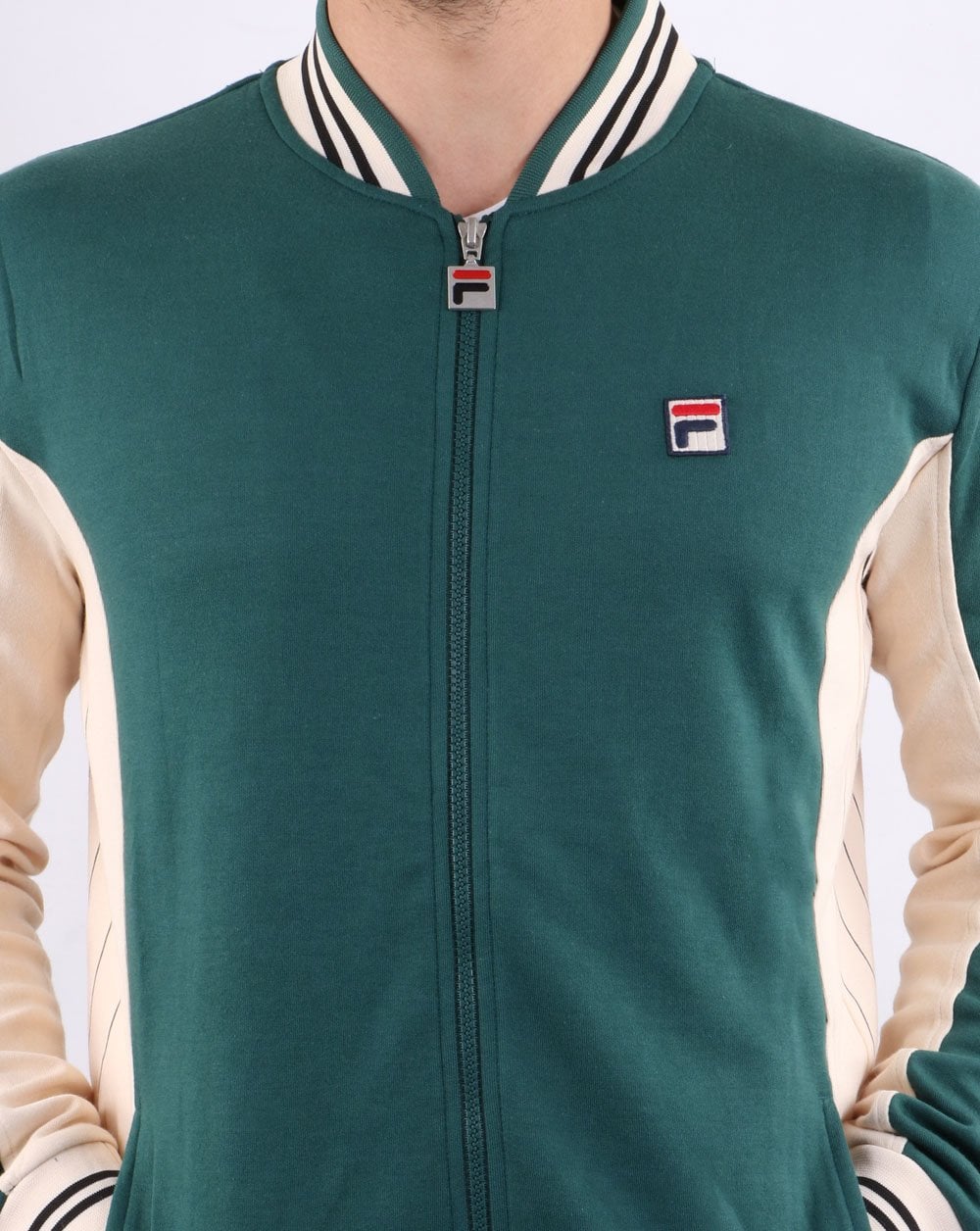 Fila Vintage Mk1 Settanta Track Top Green/Gardenia/Black