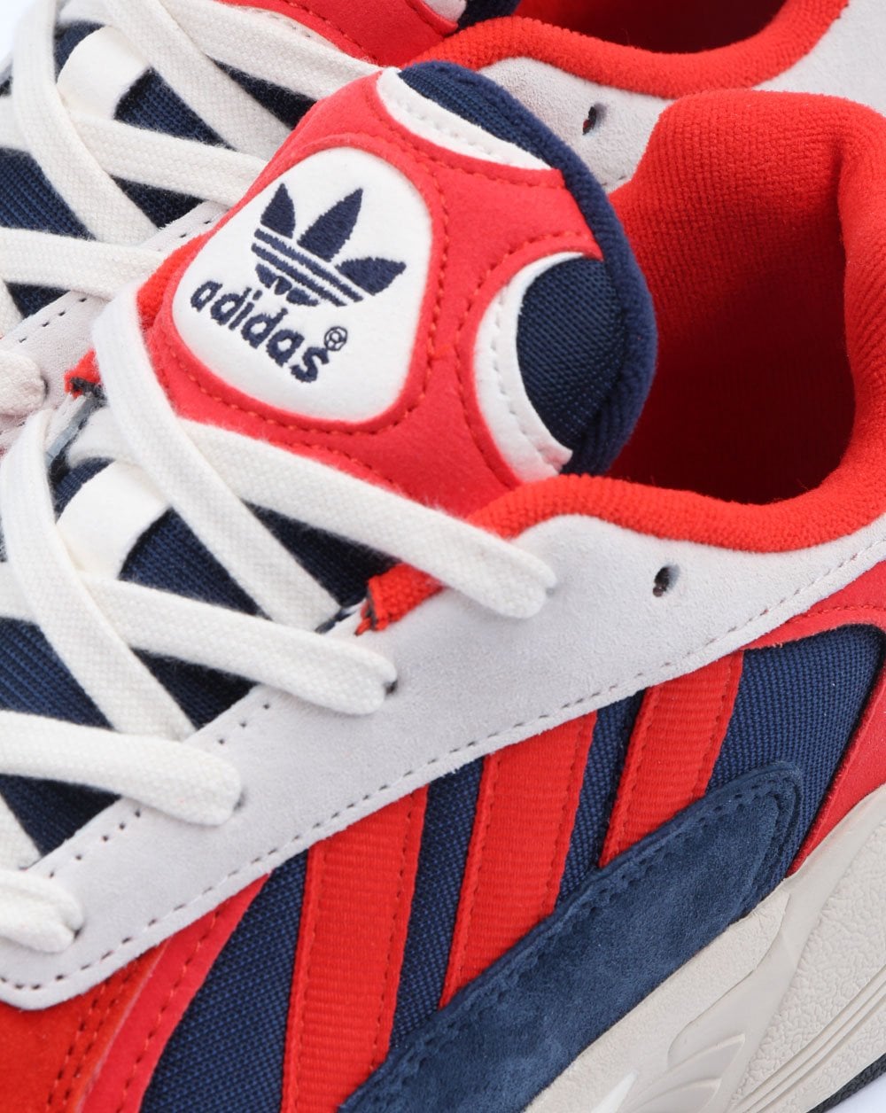 Adidas Yung-1 Trainers White/Scarlet/Navy