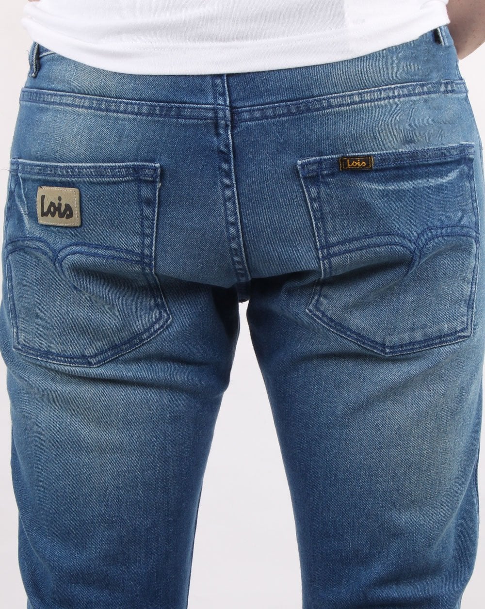 Lois Terrace Regular Taper Jeans Caden - mid Wash