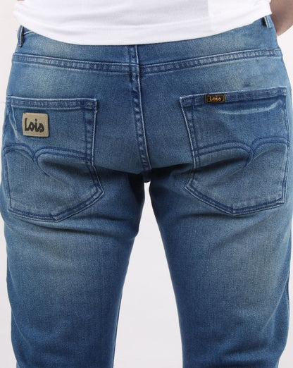 Lois Terrace Regular Taper Jeans Caden - mid Wash