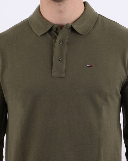 Tommy Hilfiger Long Sleeve Polo Olive