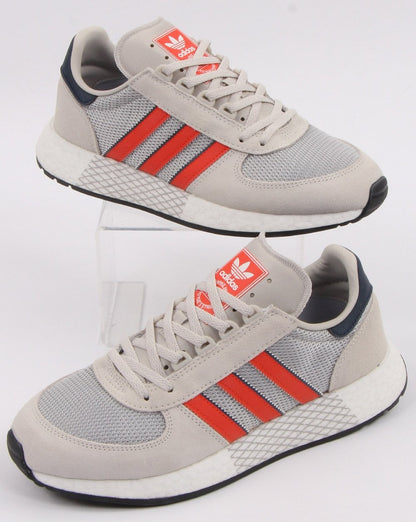 Adidas Marathon Tech Trainers Raw White/Orange/Navy