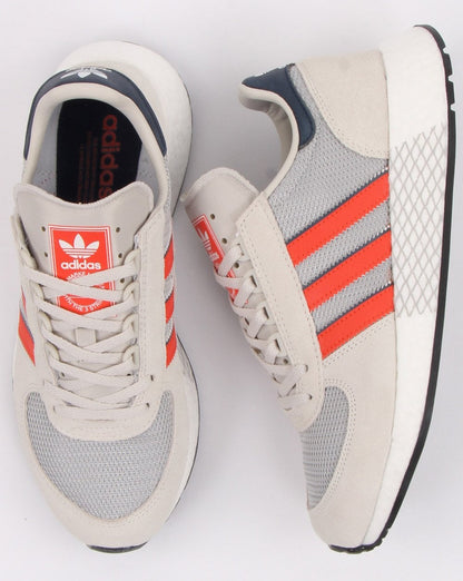 Adidas Marathon Tech Trainers Raw White/Orange/Navy