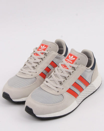 Adidas Marathon Tech Trainers Raw White/Orange/Navy