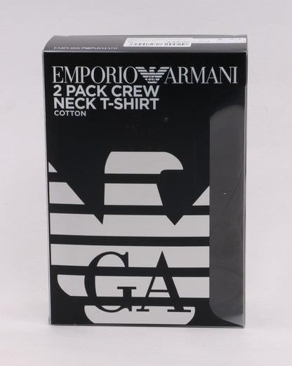 Emporio Armani 2 Pack T Shirts Black/white