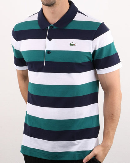 Lacoste Polo Shirt Navy/White/Green