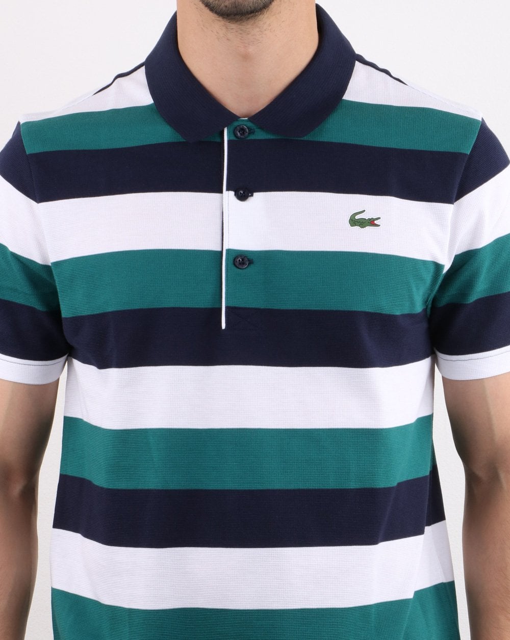 Lacoste Polo Shirt Navy/White/Green